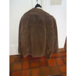 herenjas Human Nature XXL leer suede zgan heren jack jas