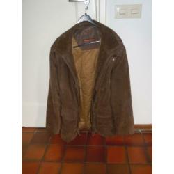 herenjas Human Nature XXL leer suede zgan heren jack jas