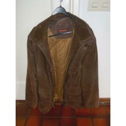 herenjas Human Nature XXL leer suede zgan heren jack jas