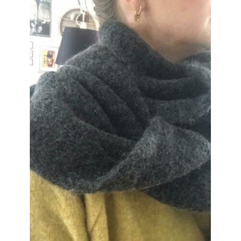 Col Woman by Earn, viscose/wol, antraciet