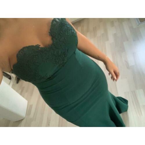 Prachtige strapless galajurk, abiye, maxi dress maat 36