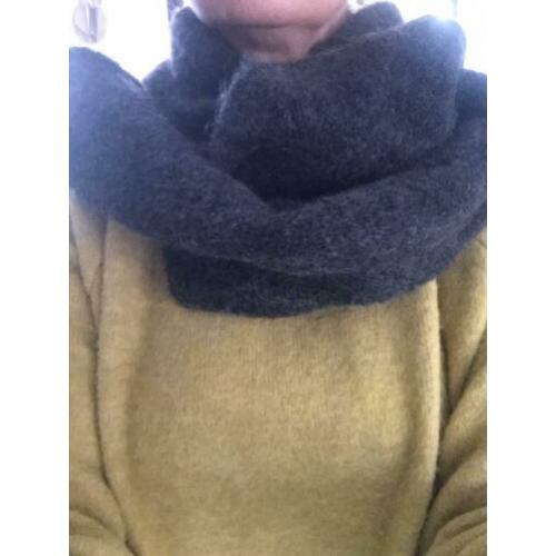 Col Woman by Earn, viscose/wol, antraciet
