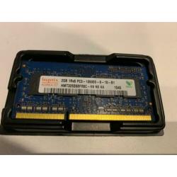 Nette weinig gebruikte SO-DIMM DDR2 + DDR3 1GB + 2GB laptop!