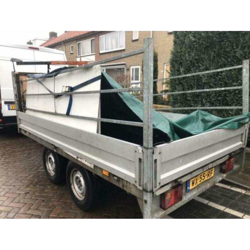 Saris tandemasser aanhanger 2000kg aluminium plaat