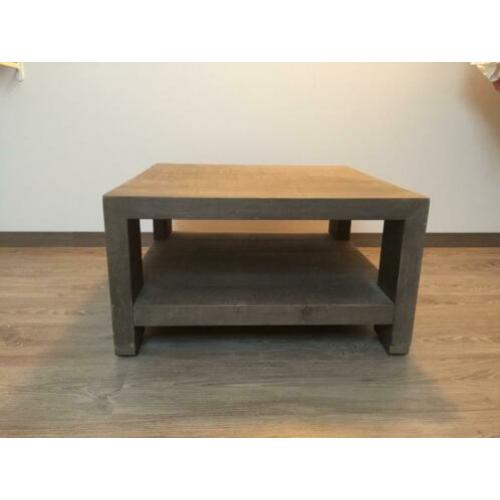 Houten salontafel bruin vierkant