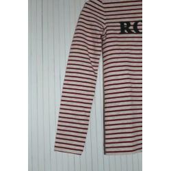 Flo rodeo longsleeve t-shirt gestreept bordeauxrood maat 128