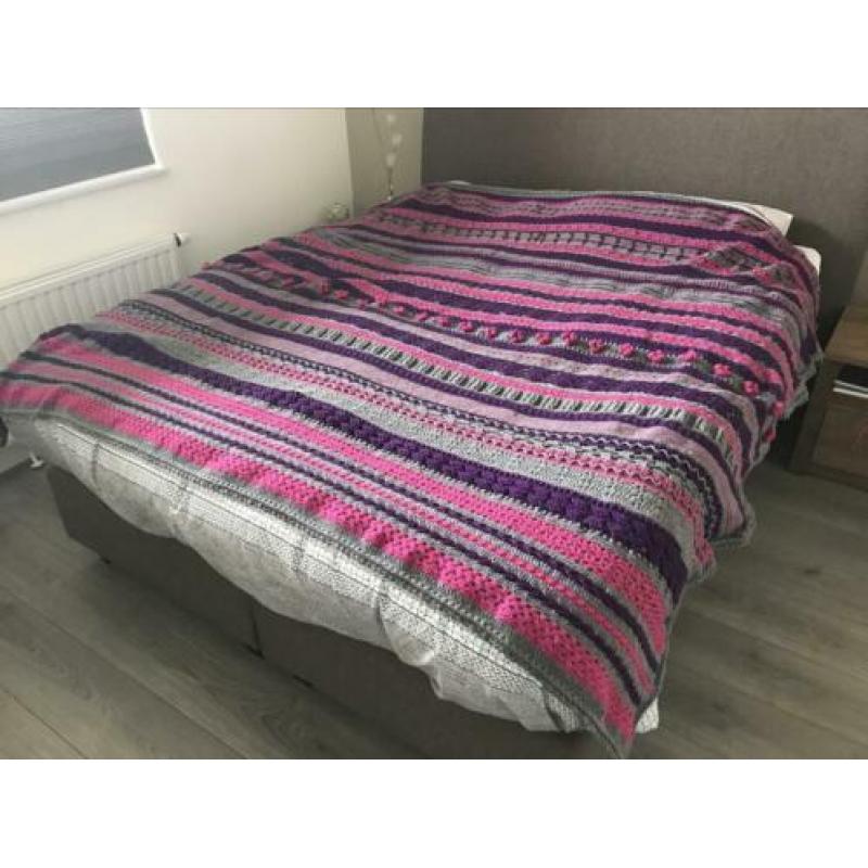 Gehaakte sprei 190 bij 205 cm