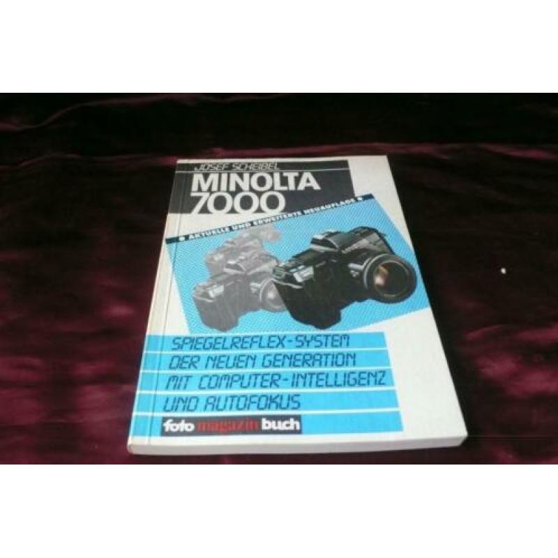 Minolta 7000 Camera boek in het Duits van Jozef Scheibel