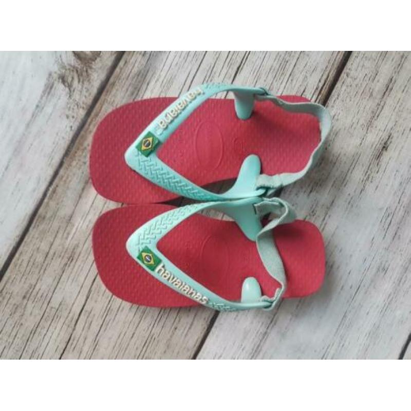 Slippers/flipflops meisje van het merk Havaianas maat 22