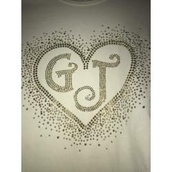 Guess shirt lange mouw met applicatie steentjes