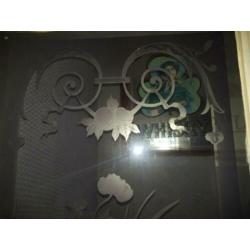 Antieke geslepen glas deur