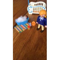 Babykamer Playmobil 4286 met extra kinderwagen en poppetje