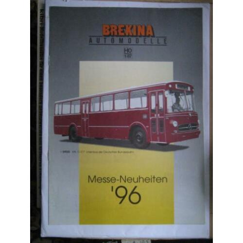 BREKINA Messe-Neuheiten 1-1996 - 8 zijden,Firmastempel achte