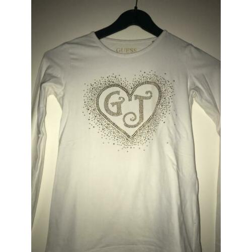 Guess shirt lange mouw met applicatie steentjes