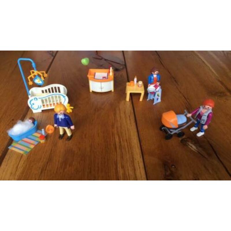 Babykamer Playmobil 4286 met extra kinderwagen en poppetje