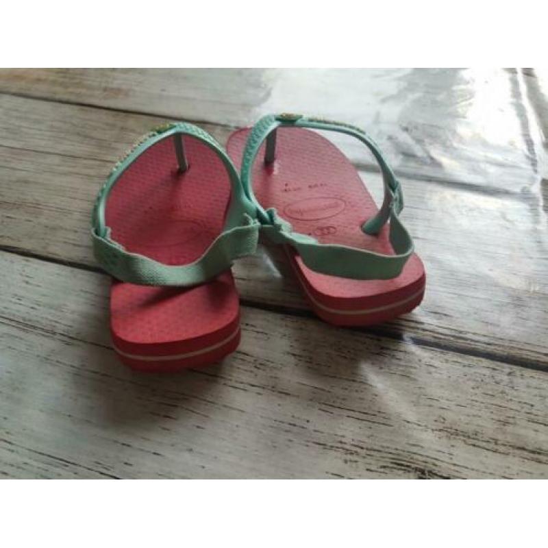 Slippers/flipflops meisje van het merk Havaianas maat 22