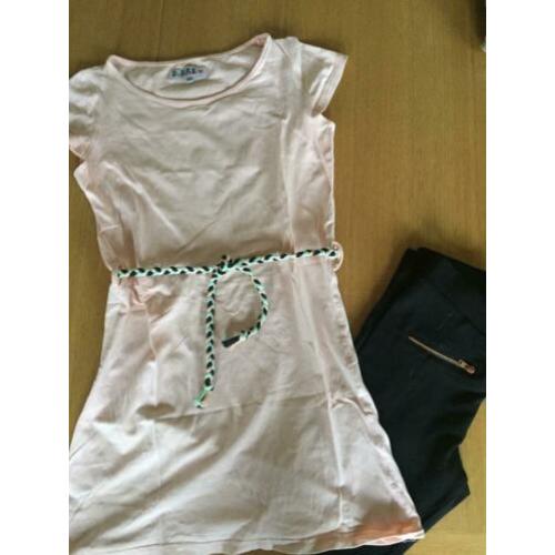 Setje lente jurk d-rak mt 152 trekking h&m mt 146