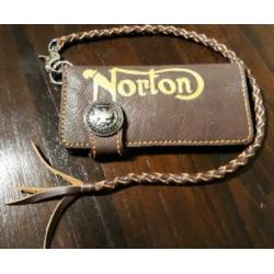 Lederen norton beurs { nieuw }