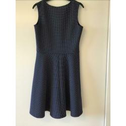 Jurkje blauw met witte stipjes mt 164