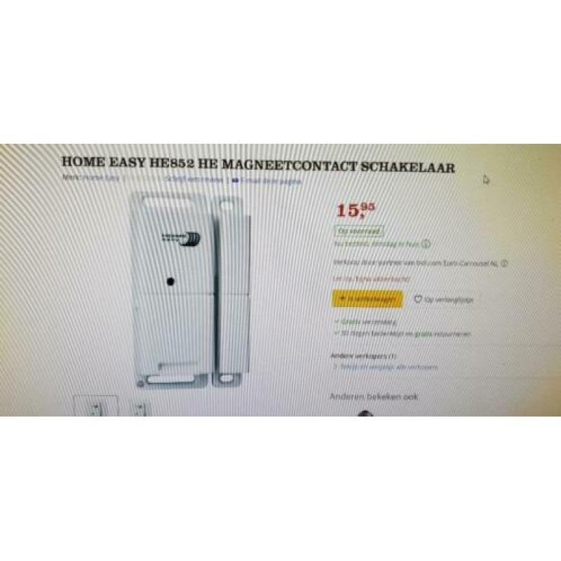 restant 1050 sets HOME EASY HE852 HE MAGNEET wifi SCHAKELAAR