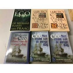 T.K. nog 3 boeken van Umberto Eco In de naam van de roos e.a