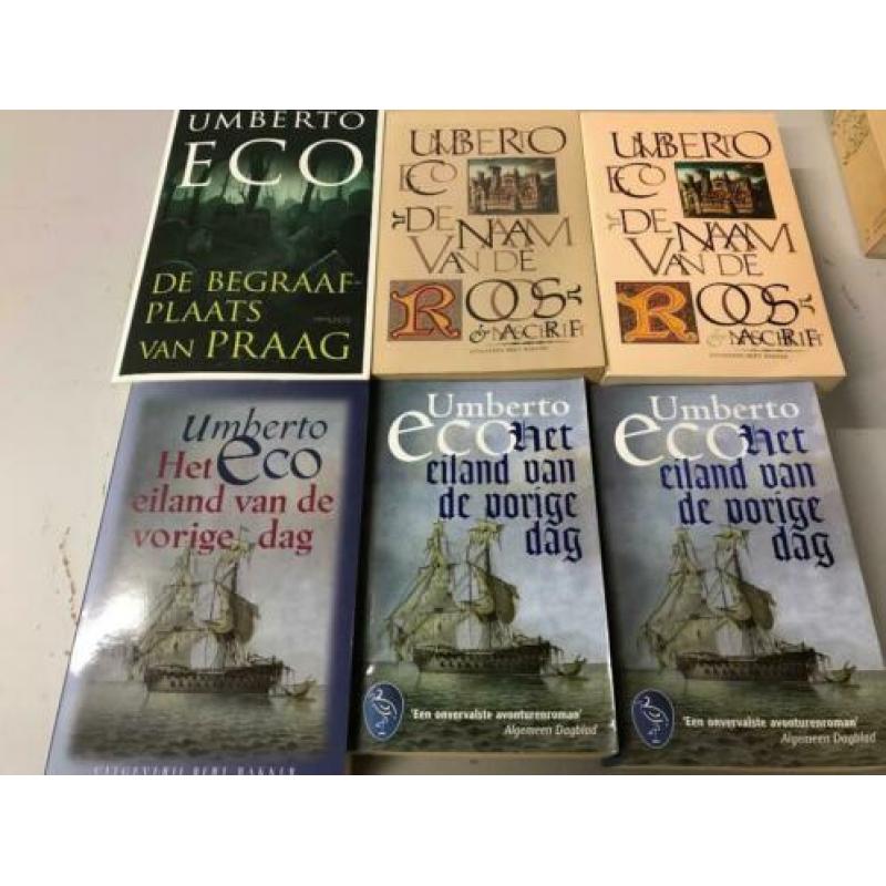 T.K. nog 3 boeken van Umberto Eco In de naam van de roos e.a