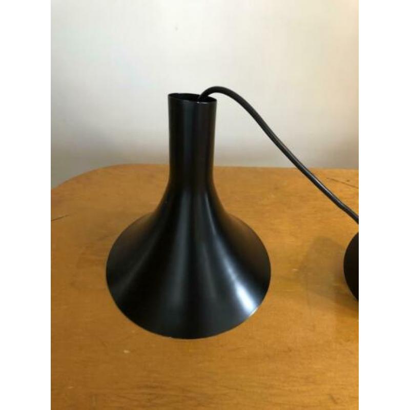 Hala Zeist vintage hanglamp trompetvormig zwart