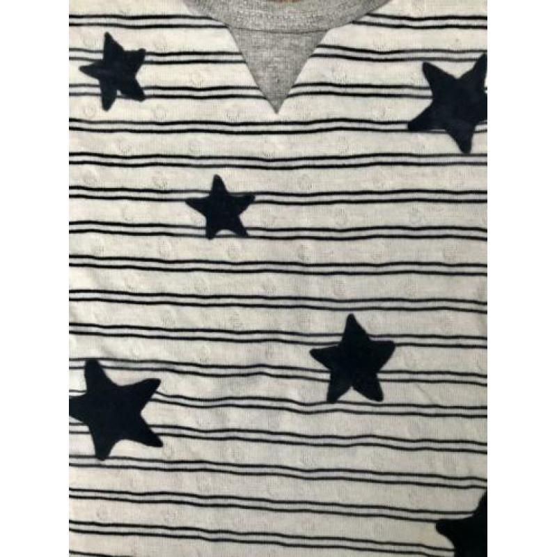 Noppies jurk + maillot - m68 - grijs/wit/blauw - nieuw!! -