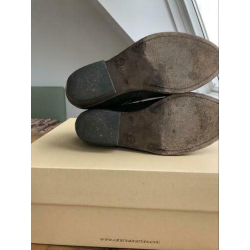 Catarina Martins zwartesuède enkel boots cowboy 37