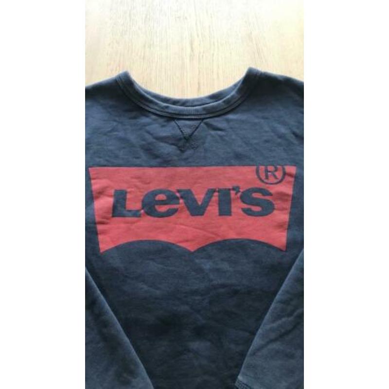 Levi’s blauwe trui maat 14/164