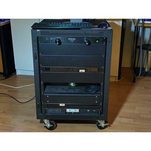 19 inch, 19” rack met centrale power en 19” computer