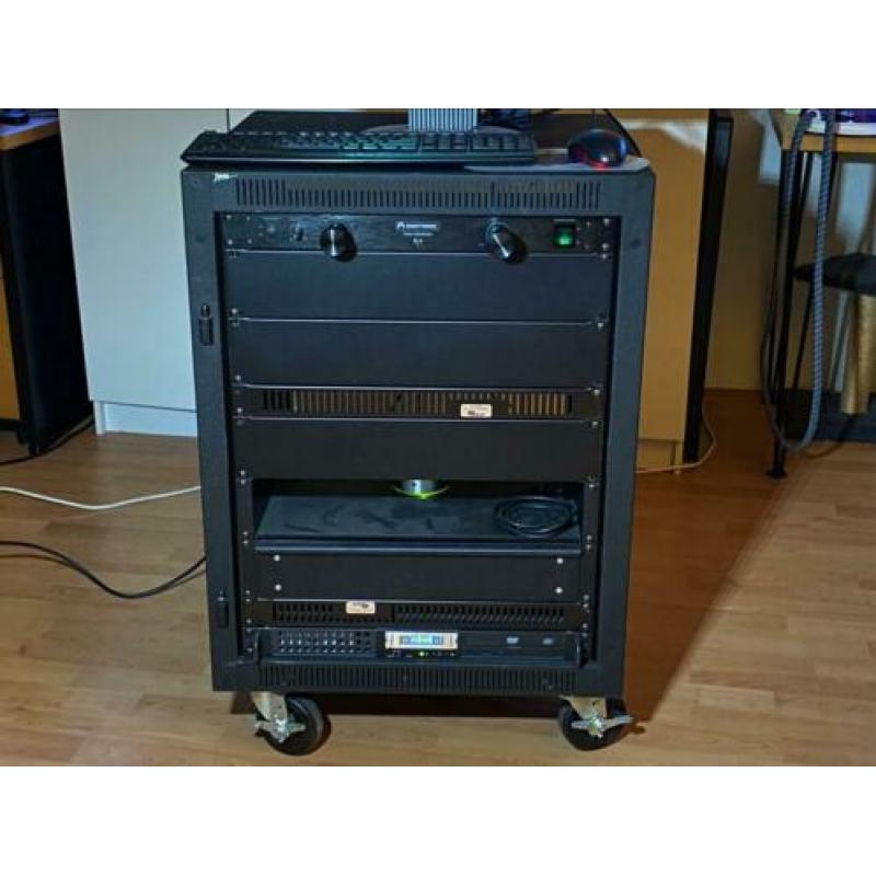 19 inch, 19” rack met centrale power en 19” computer
