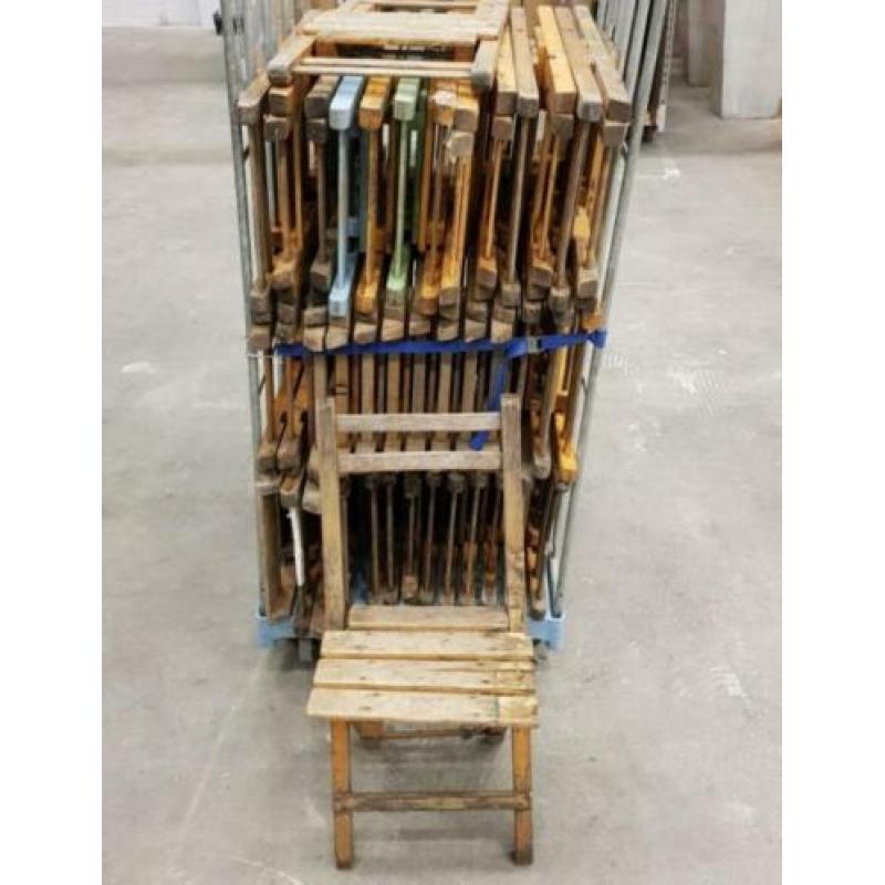 55x Francois vintage houten klapstoelen retro klapstoel 6
