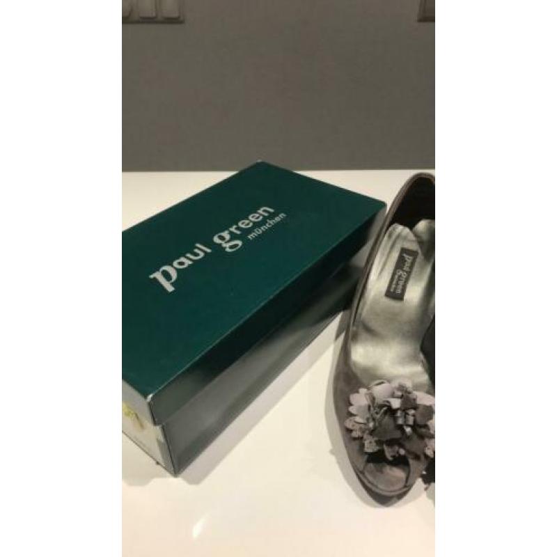 Paul Green peeptoe grijze pumps maat 40