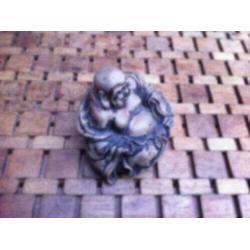 boeddha beeldje polystone hoogte 10 cm 17 cm breed