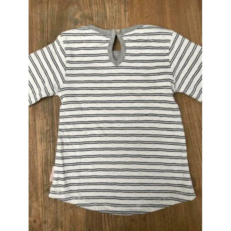 Noppies jurk + maillot - m68 - grijs/wit/blauw - nieuw!! -