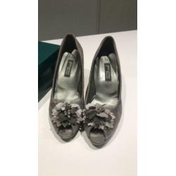 Paul Green peeptoe grijze pumps maat 40
