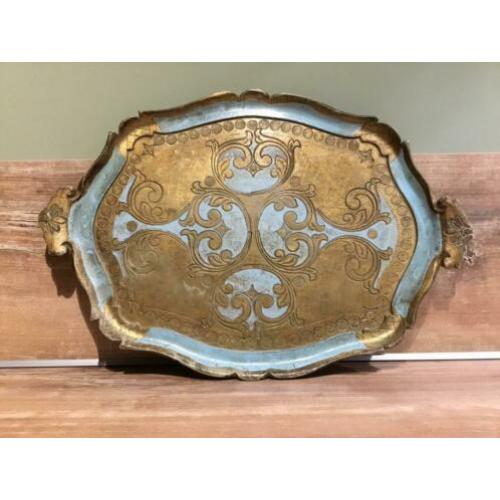 Vintage Italiaans dienblad brocante dienblad