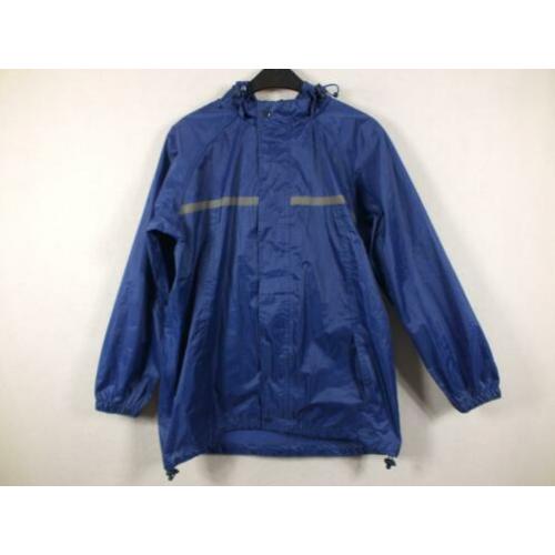 Blauwe regenjas.Mt 146/152.Merk Hema