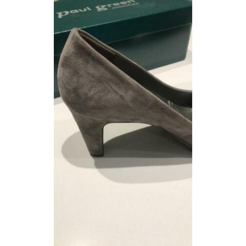 Paul Green peeptoe grijze pumps maat 40