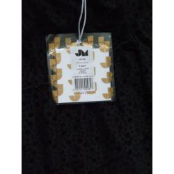 Mt 170 /176 zwart velvet polkadot rokje Nieuw