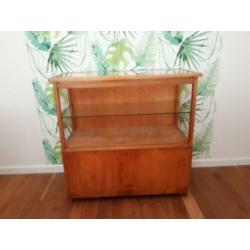 Vintage vitrine kastje toonbank