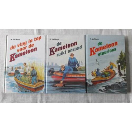 3 boeken van de Kameleon. Van H.de Roos.
