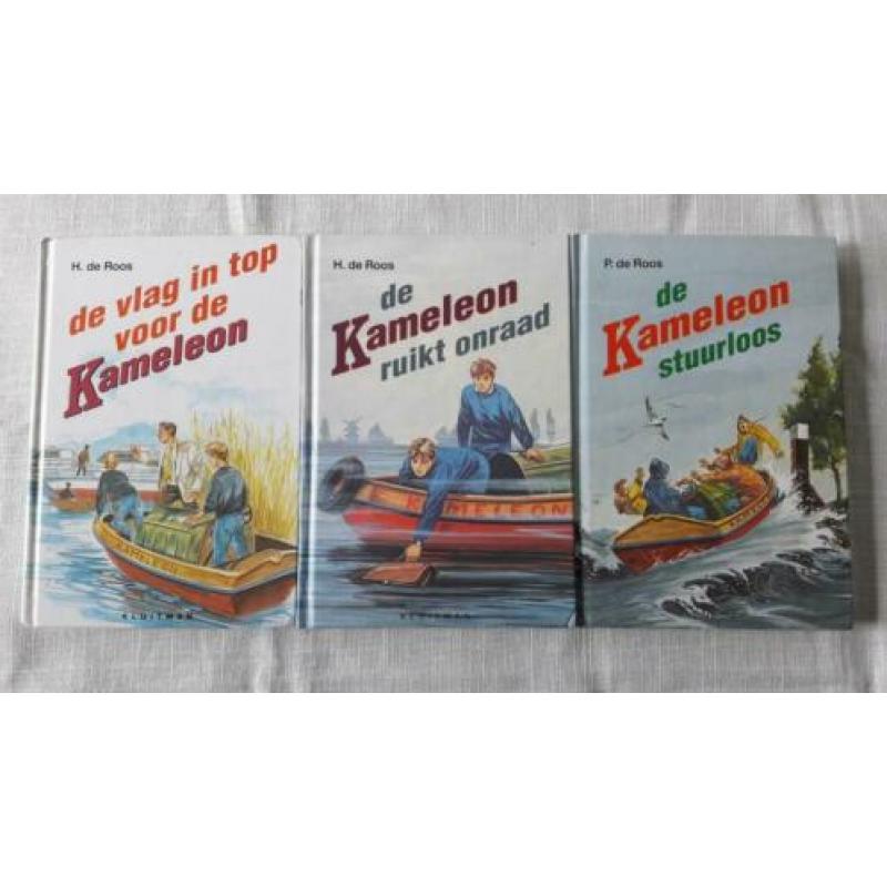 3 boeken van de Kameleon. Van H.de Roos.
