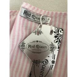 Wikkel blouse helemaal nieuw maat s/m strepen wit roze zomer