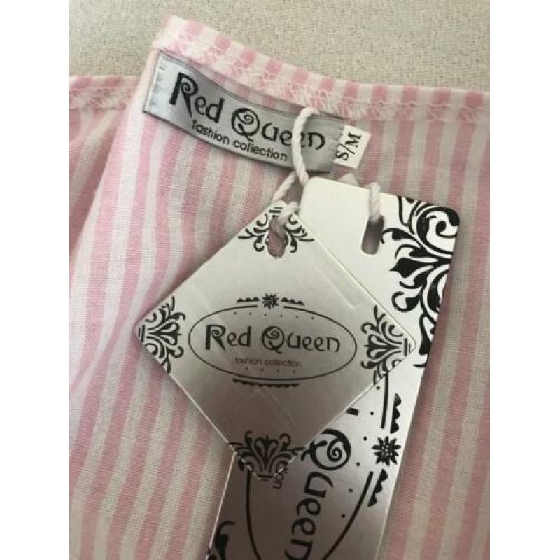 Wikkel blouse helemaal nieuw maat s/m strepen wit roze zomer