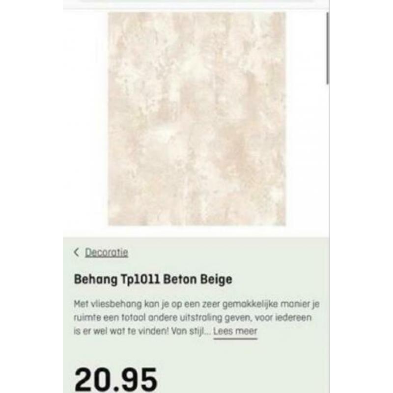 Beton behang