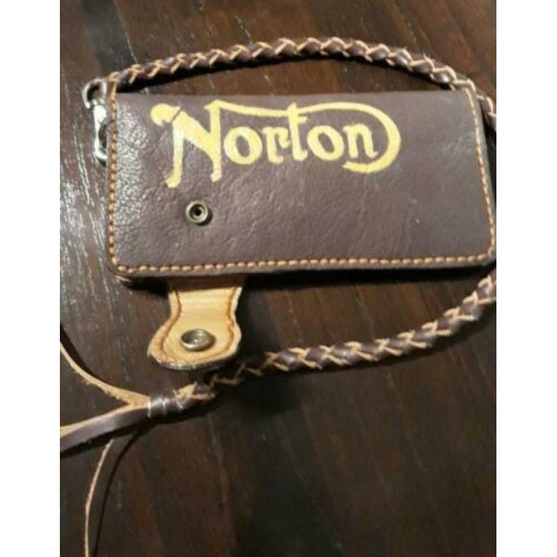 Lederen norton beurs { nieuw }