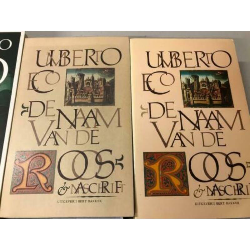T.K. nog 3 boeken van Umberto Eco In de naam van de roos e.a