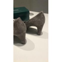Paul Green peeptoe grijze pumps maat 40